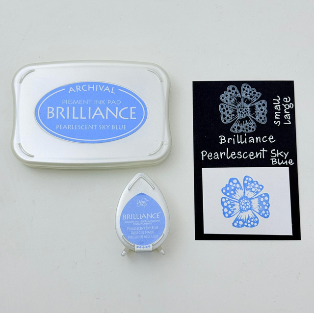 Brilliance Stempelkissen Pearlecent SKY BLUE 