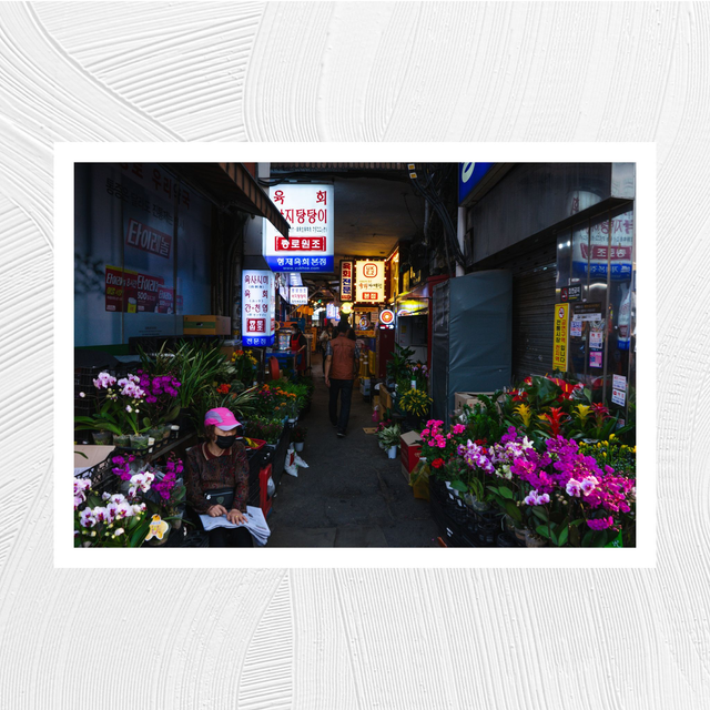 Marché de fleurs à Séoul - A4