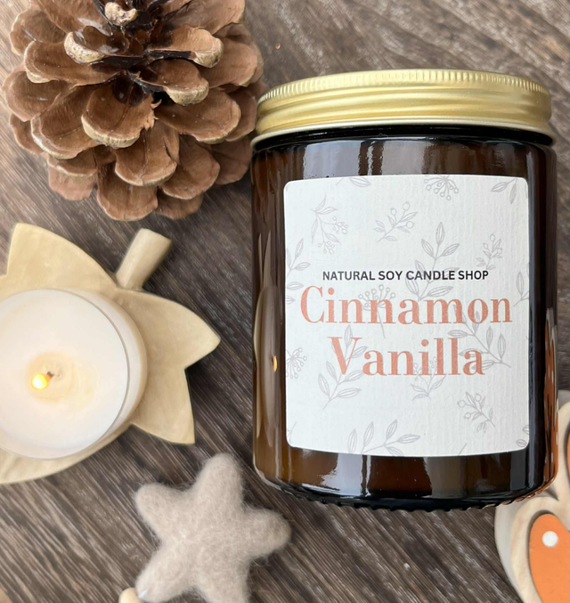 Cinnamon Vanilla Soy Candle