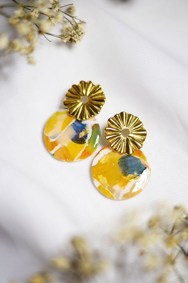 Coloris potimarron - Boucles Ananas