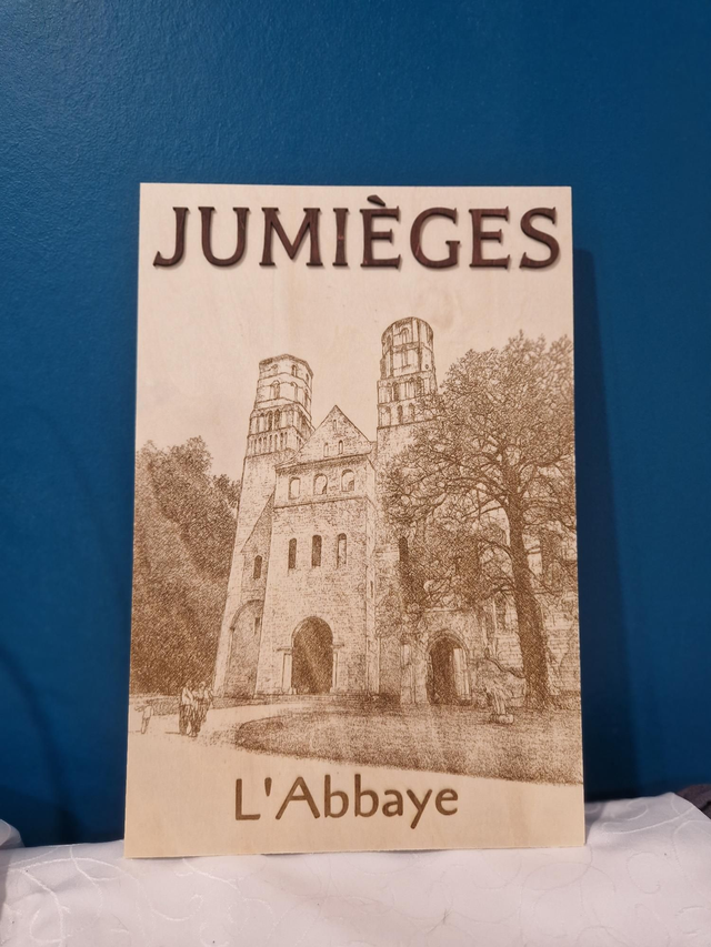 Gravure Jumièges relief