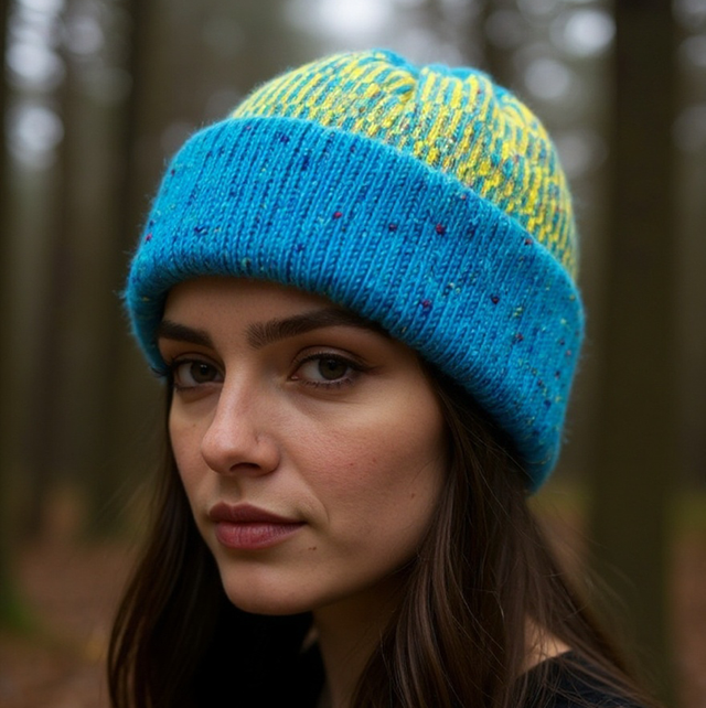 Soft Merino Wool Handmade Unisex Hat (Colour: Refresher)