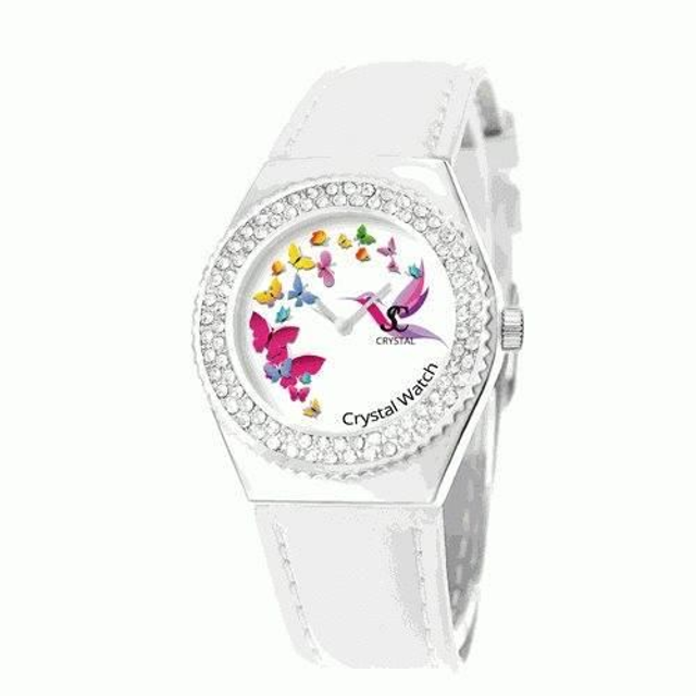 Montre Alysson à mouvement  Colibri Papillon 