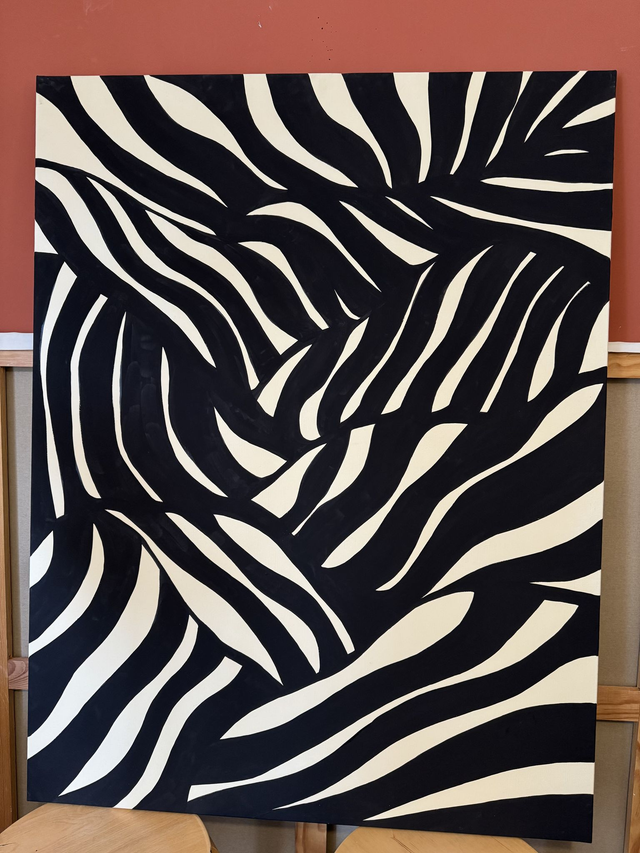 Peinture sur châssis entoilé 