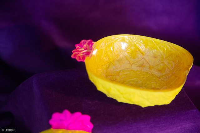 DUO COUPELLES ANANAS JAUNES