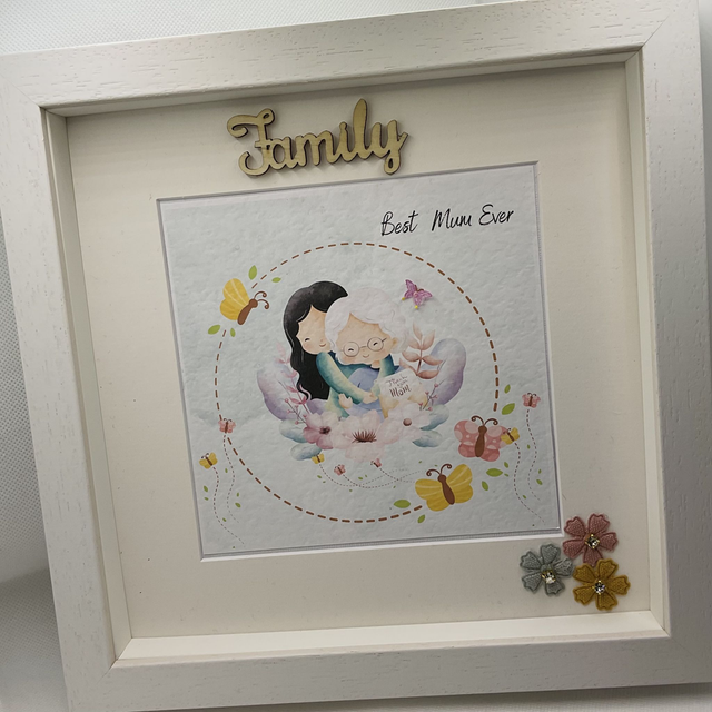 Mother’s Day gift. Personalised photo frame for Mother’s Day, birthdays or special occasions.