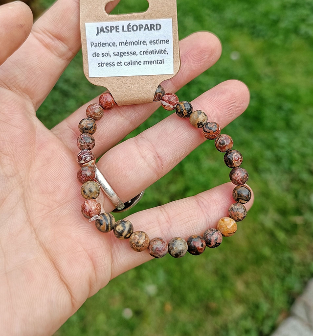 Bracelet Jaspe léopard