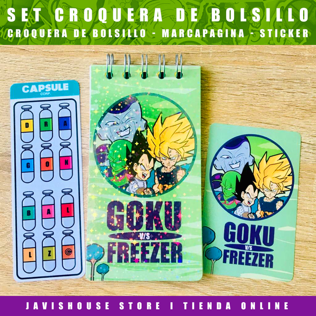 Set Croquera Goku Vs Freezer