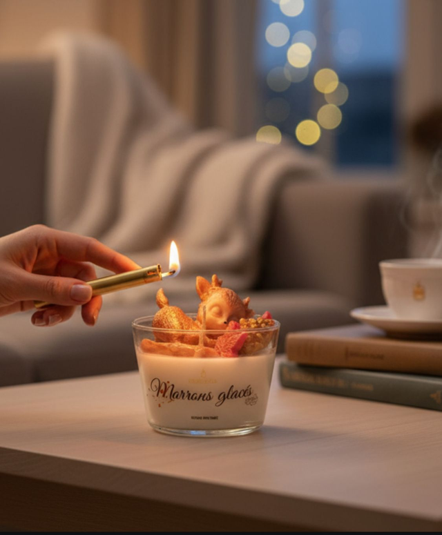 Bougie gourmande cerf