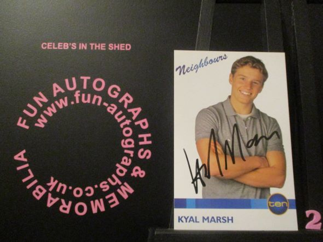 Kyal Marsh (Boyd Hoyland) Authentic Autographed Neighbours 6x4 Cast Card (2)