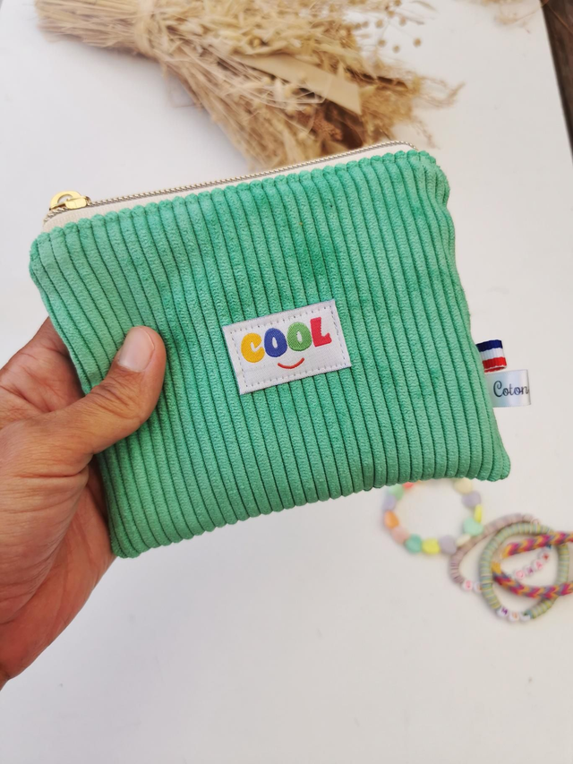 Pochette ROMY &quot;cool&quot; vert