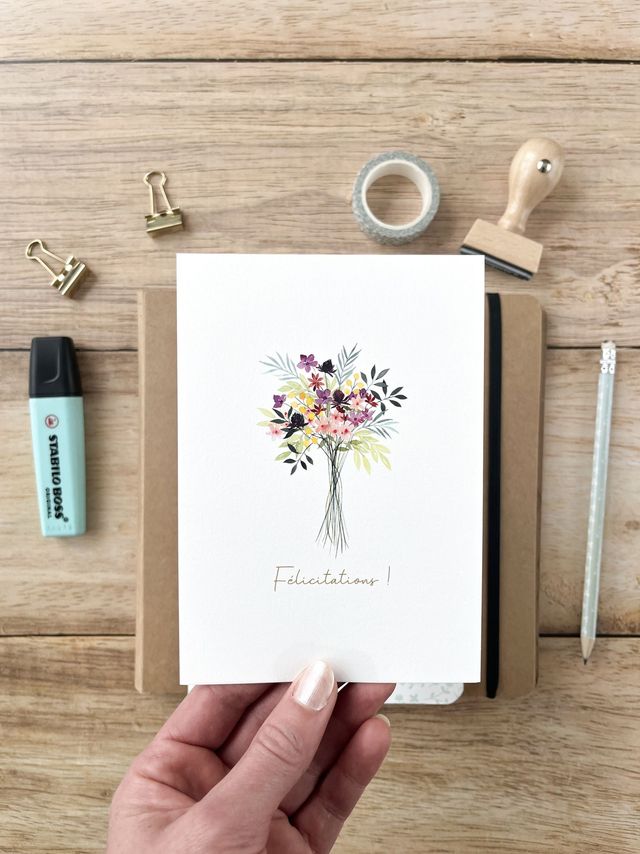 Carte postale Pulsion créative - Félicitations