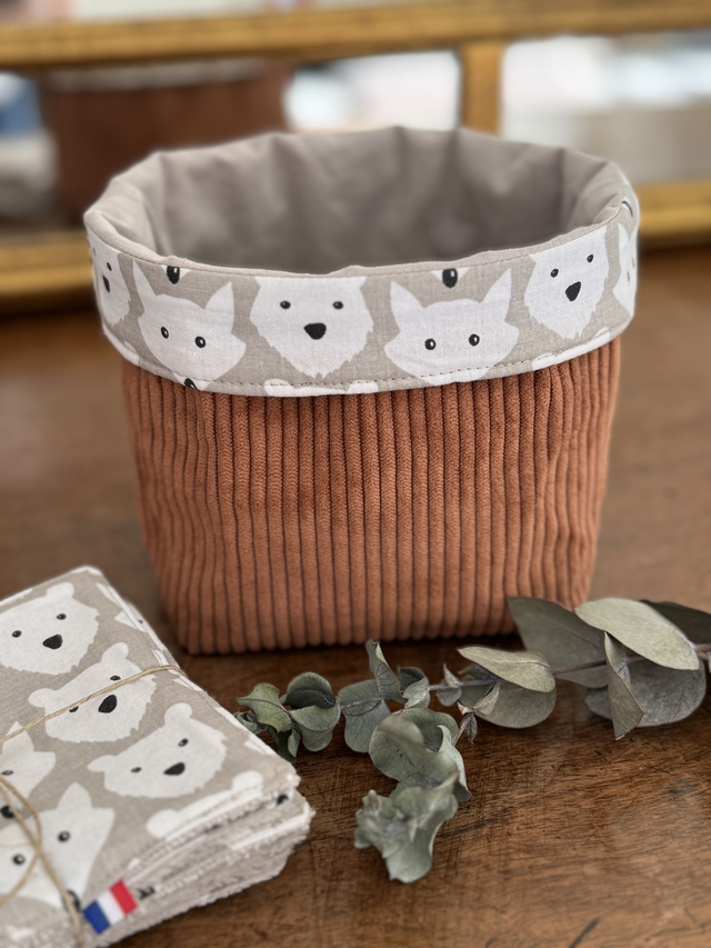 Panière velours modèle S