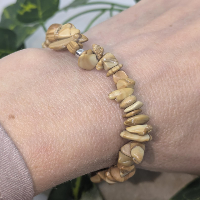 Bracelet "Jaspe paysage" baroque BR-229