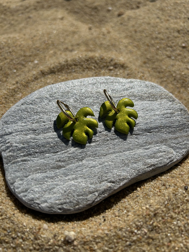 Palmier vert à paillettes 