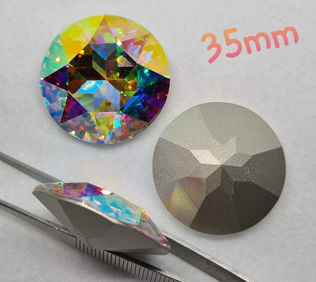 Fancy Chaton K9, Crystal AB, 35mm 