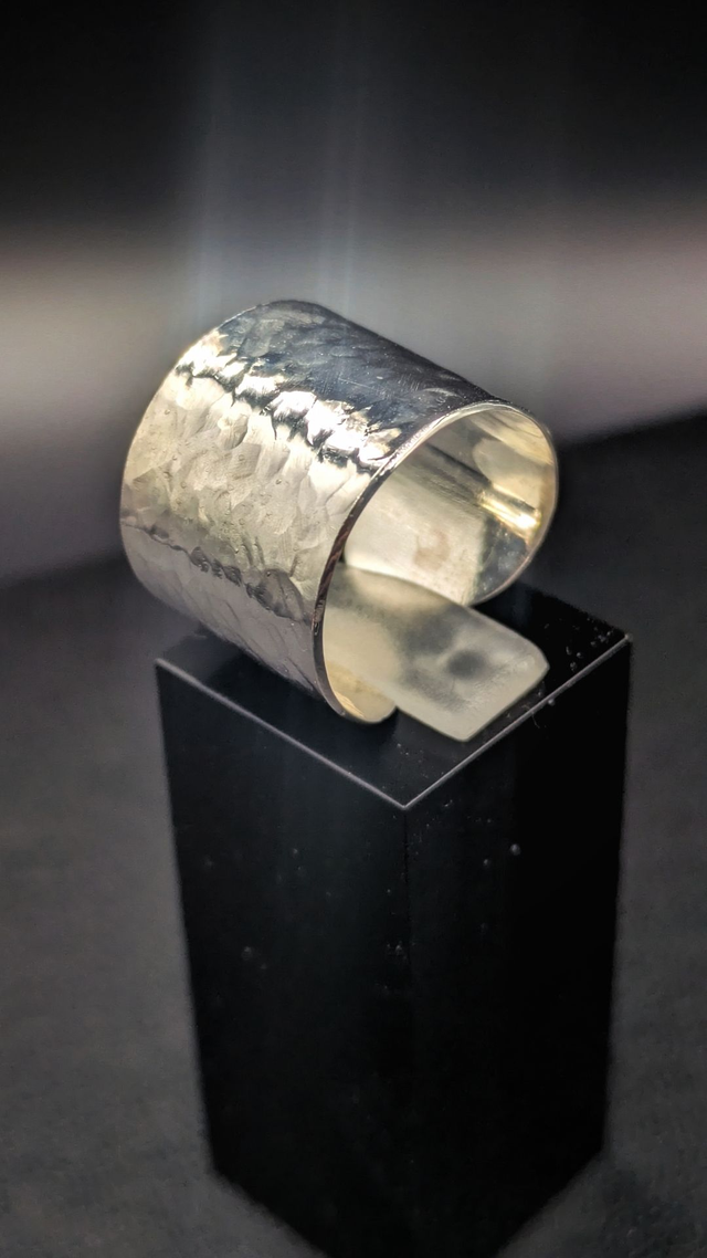 Bagues Argent Martelé 