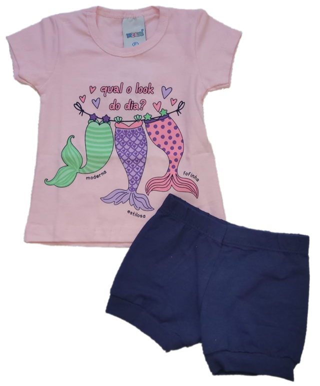 Conjunto Feminino Sereia Rosa