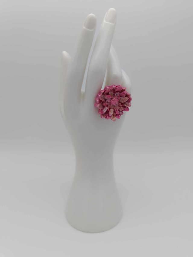 Bague en porcelaine froide Dahlia 