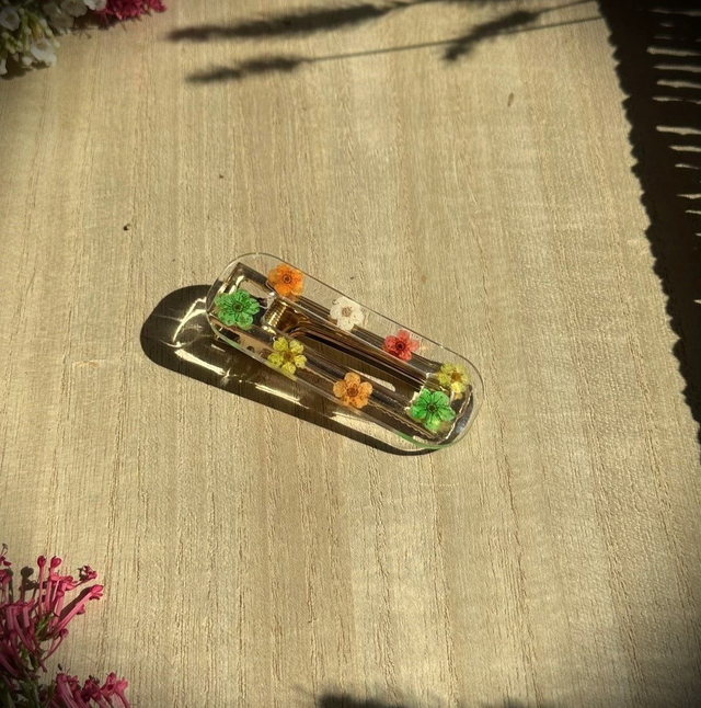 Barrette à cheveux - Multicolore (rectangulaire)