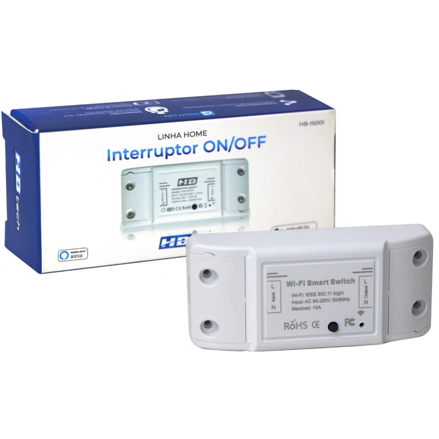 Interruptor Wifi On / Off Inteligente Linha Home Hb Is001