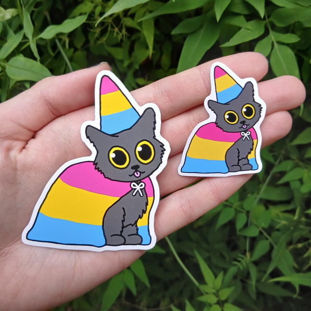 Pansexual Pride Cat Sticker