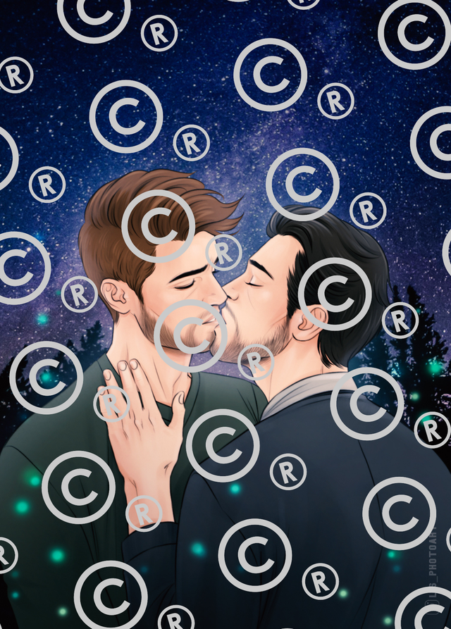 Illustration : Ashton &amp; Kieran (Les Lucioles ne Brillent que la Nuit)