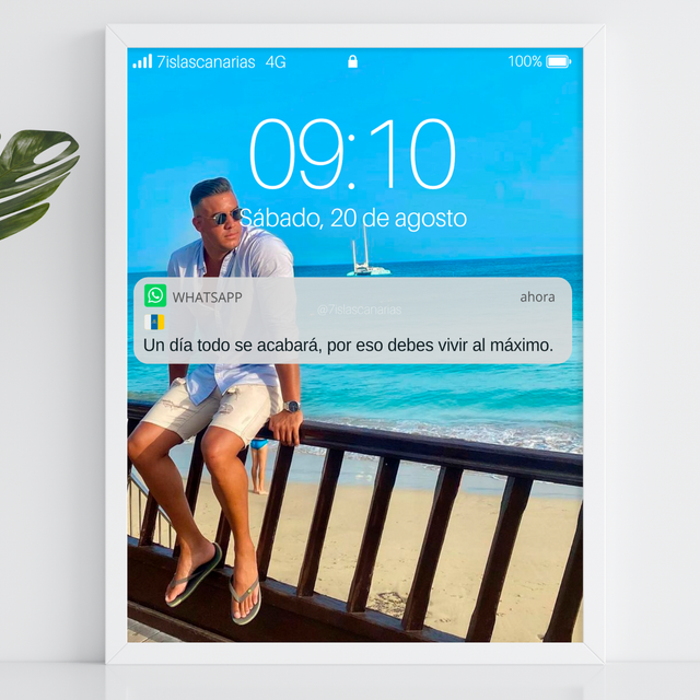 Lámina Personalizada Notificación de Whatsapp