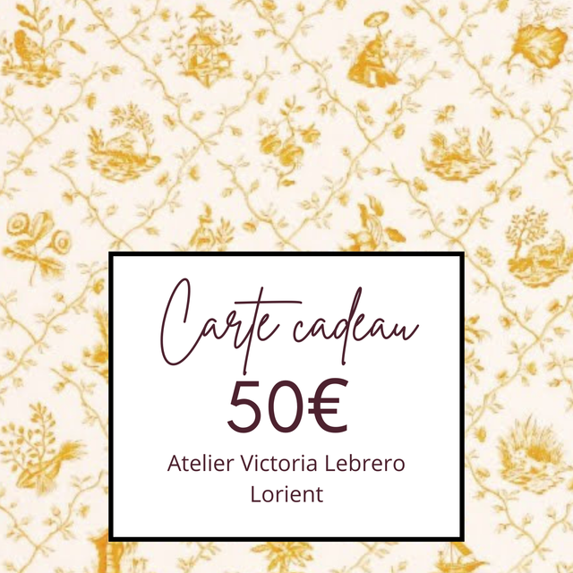 Carte cadeau d'une valeur de