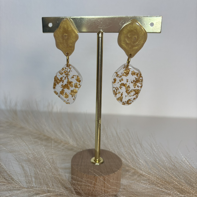 Boucles d’oreilles dorée 