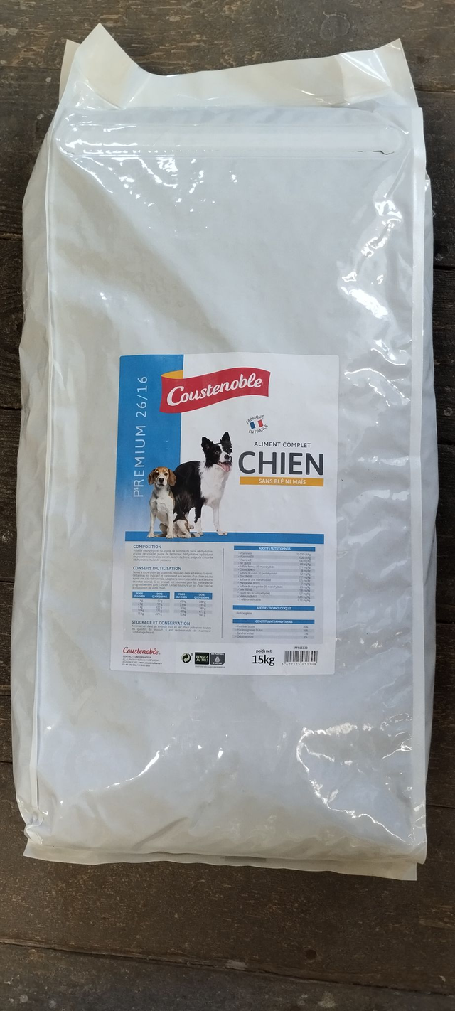 Croquettes Chien Premium 26/16 – Coustenoble