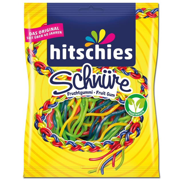 Hitschies Bunte Schnüre, 125 G