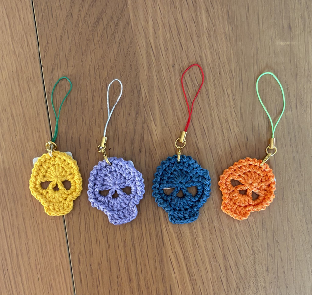 Tête de mort colorée