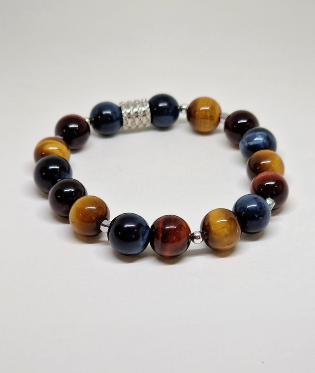 Bracelet de pierres 3 Œils en 1 cm