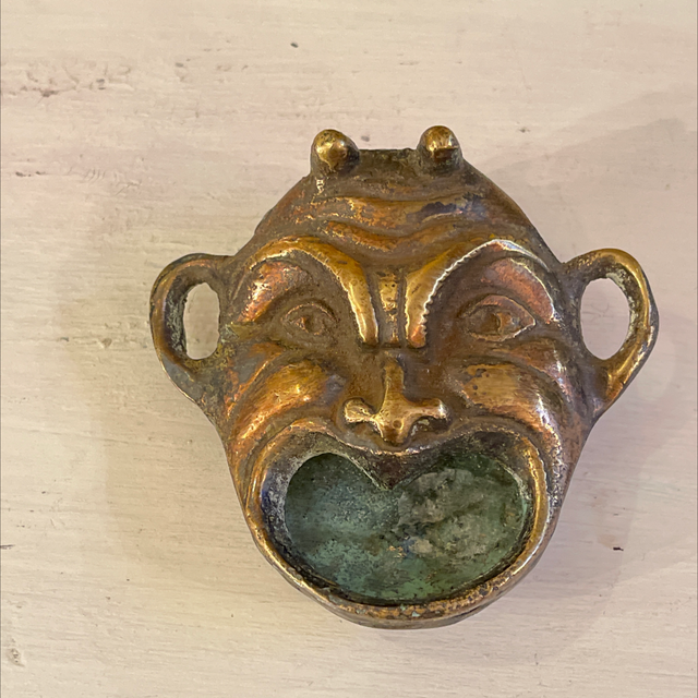 Teufel Flaschenöffner Messing 1960er Jahre Objekt