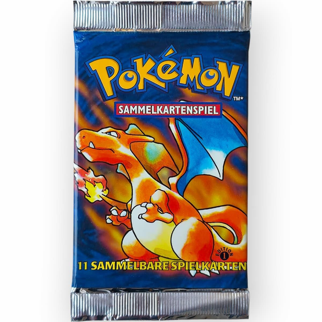 Pokémon Basis Set Booster 1. Edition Glurak | Deutsch