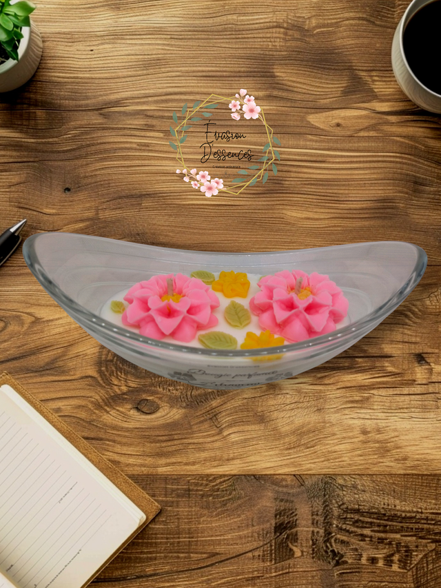 Bougie florale Hibiscus