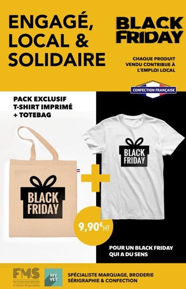 Pack T-shirt + Tote bag Personnalisé