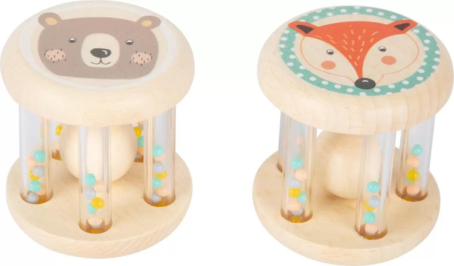 Hochets bébé animaux pastel