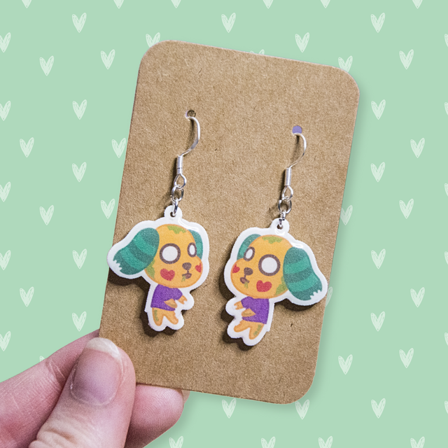 Halloween Biskit dangle earrings
