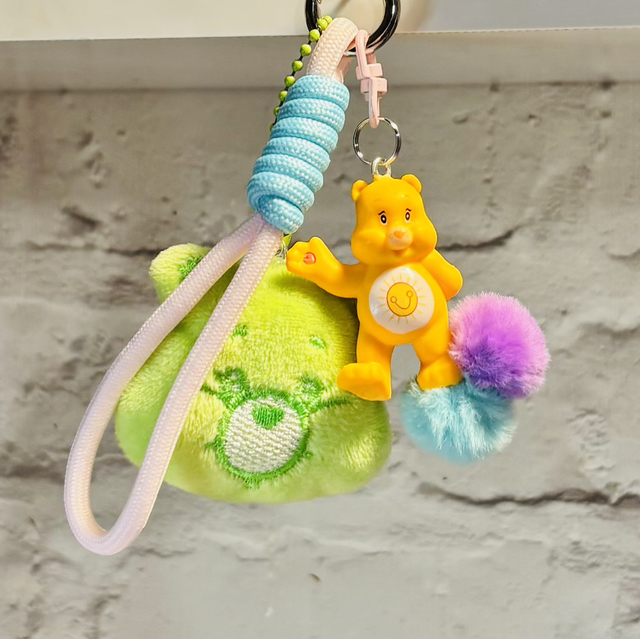 Care Bear plush &amp; figure keychain 4 designs 