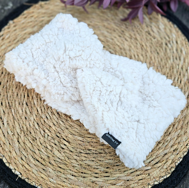 SHERPA ekrü színű fejpánt