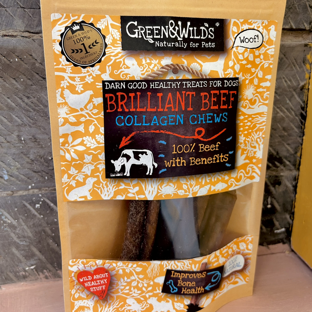 Green & Wild’s Beef Collagen Chews 100g