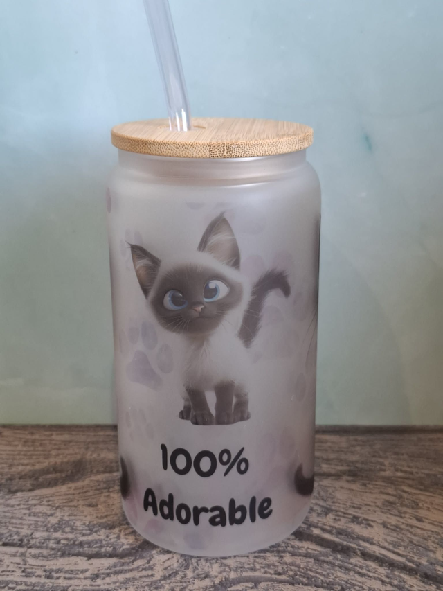 Verre givré siamois 100% adorable