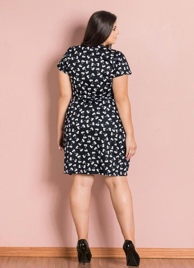 Vestido Meliandra Decote Transpassado Laços Plus Size | Marguerite