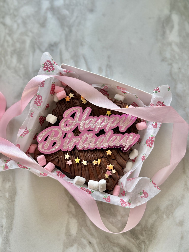 Happy Birthday Brownies Slab