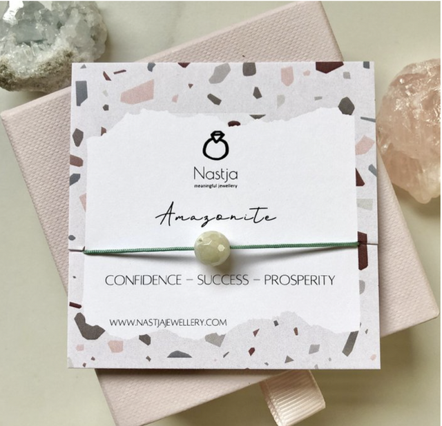 Bracelet de pierres précieuses - Amazonite