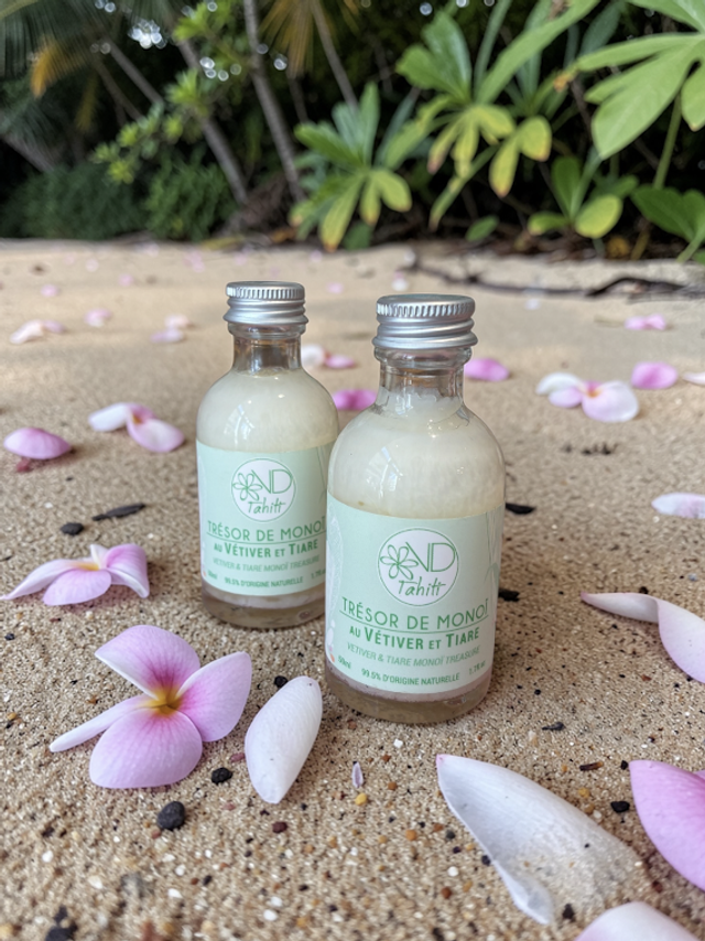 Trésor de Monoï Vetiver et Tiaré 50 ml - VD Tahiti