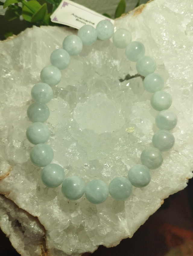 Bracelet Aigue Marine 8mm