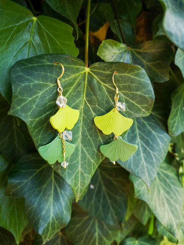 Collection Florale Fougère des Bois- Boucles d&#039;oreilles Joyce